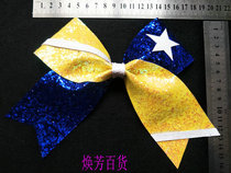 Five-star cheerleading aerobics headdress floral headdress hair accessories hair with red yellow blue white and black full mail discount hot sale