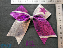 Shining piece headgear fitness cheerleading girls competition hot sale bow floral headdress hair accessories hair card full