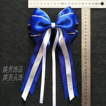  Flower ball skills La la dance competition dress bow head flower hairpin hairpin hair accessories discount blue and silver