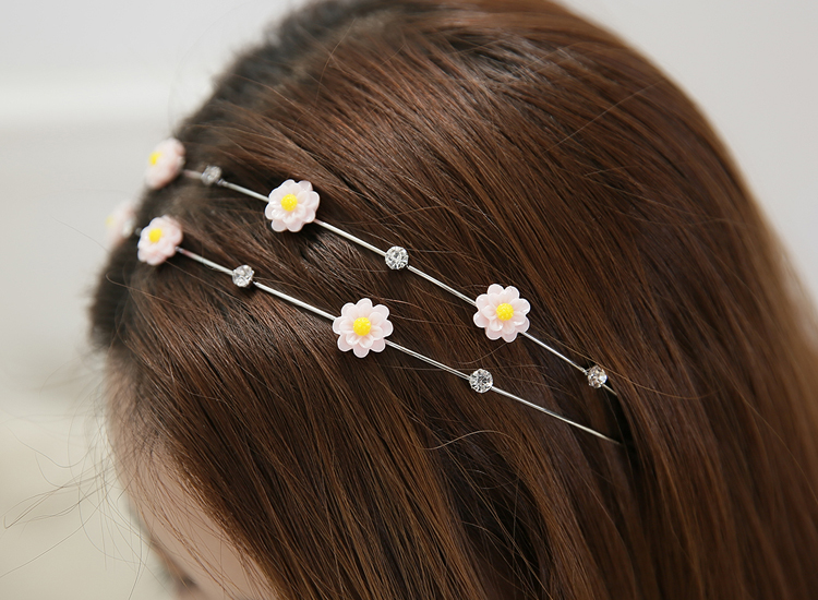 Hàn quốc phụ kiện tóc headband ngọc trai rhinestone đôi mỏng headband Hàn Quốc phiên bản của đơn giản ngọt ngào tươi daisy kẹp tóc mũ nón