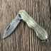 Dao tự vệ bằng đồng cán dao ngắn dao treo chìa khóa bộ sưu tập dao mini Dao thép Damascus dao ngoài trời - Công cụ Knift / công cụ đa mục đích