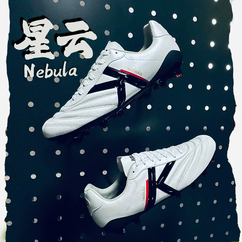 KELME Калмей футбольные туфли FG с длинным носком, взрослые профессиональные тренировочные обувь для натуральной травы, кожа из кенгуру, Небула