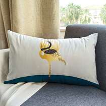 Sofa back cushion long rectangular pillowcase cover large pillowcase cover pillow removable and washable pillow on the living room