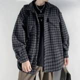 Мужское демисезонное шерстяное пальто, куртка для влюбленных, в американском стиле, оверсайз, в стиле Шанель