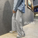 Демисезонные утепленные трендовые штаны для отдыха, свободный прямой крой