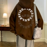 Осенняя утепленная толстовка с капюшоном, куртка, в американском стиле