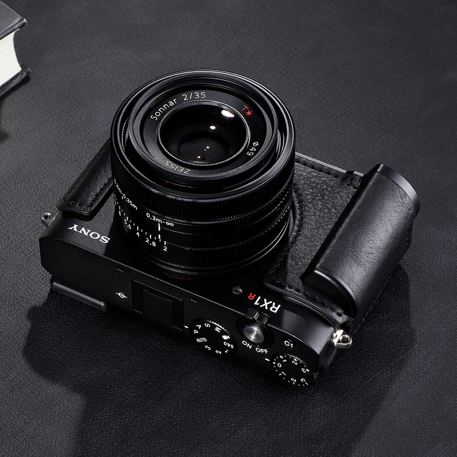 Genuine Leather Camera Half Case Bag Cover For Sony RX1RM3 RX1R3