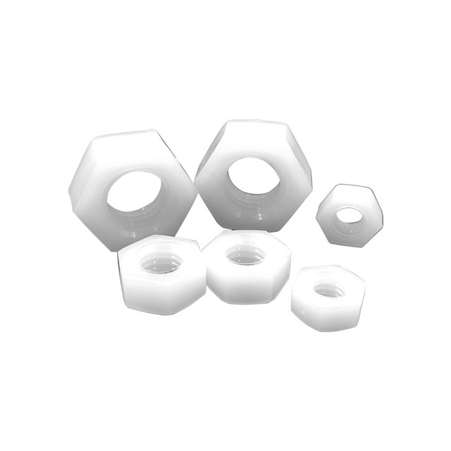 Nylon Nut Hexagonal Lock Nut Nylon Column Screw Nut M2M2.5M3M4M5M6M8M10M12