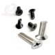 Km Flat Machine Screws, Nickel-Plated Flat Head Phillips Screws, Countersunk Head Screws, Black-Plated Electronic Screws, M3, 1000 Pieces