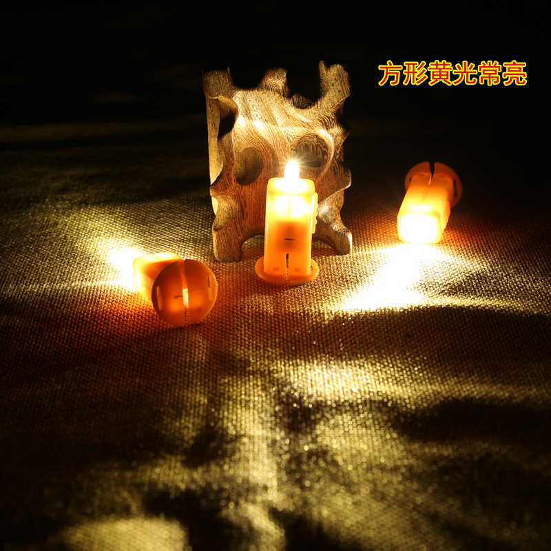 LED small color lantern decorative battery wick mid-autumn glow material handmade accessories button lamp mini DIY switch