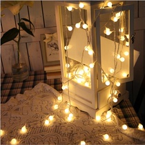 led lights string lights flashing lights string lights Star Girl heart room layout bedroom small round ball Christmas decorative lights