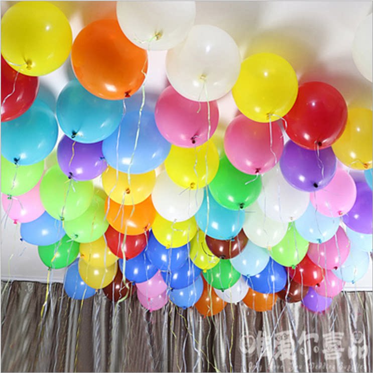 10 Inch 2 2 gr Imitation Beauty Light Balloon Tethick Wedding wedding arches Decorative Round each color about 100 clothes