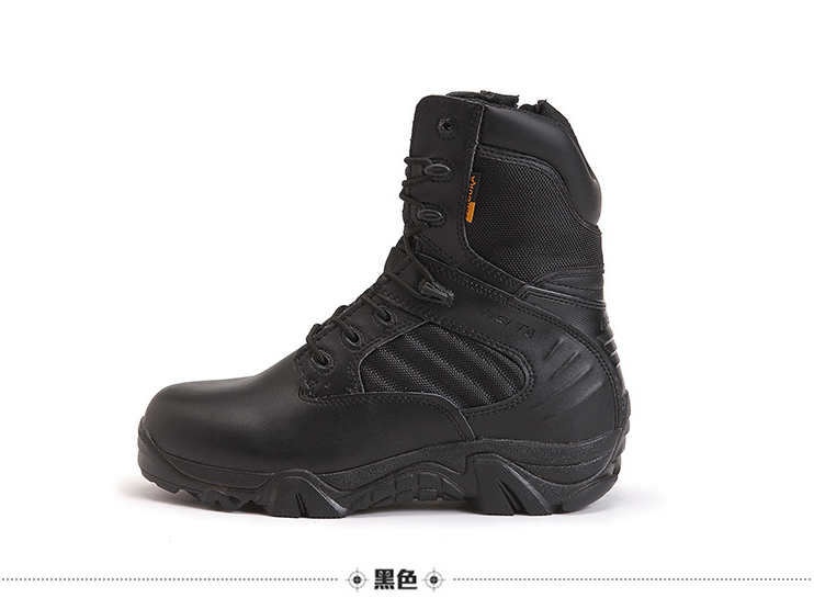 Boots militaires en cuir - amortissement - Ref 1397576 Image 37