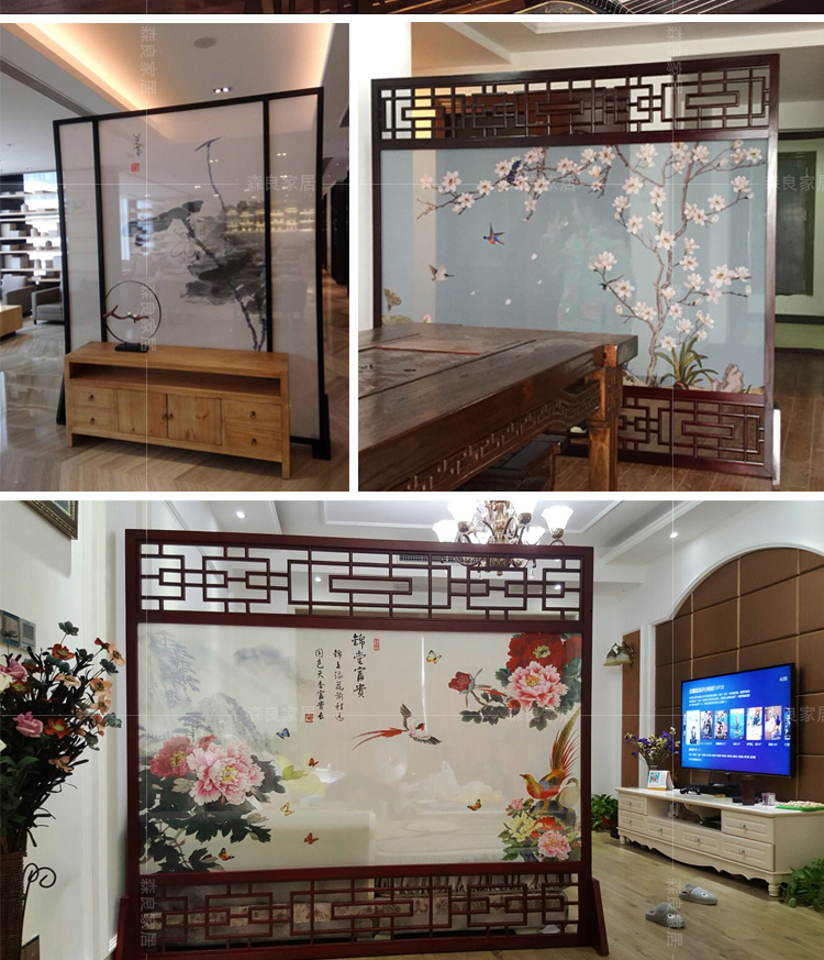 Hiện đại tối giản thời trang gỗ rắn Bắc Âu di động gấp màn hình phân vùng màn hình gấp phòng khách hiên làm đẹp nhà máy thực vật - Màn hình / Cửa sổ vách ngăn gỗ tự nhiên