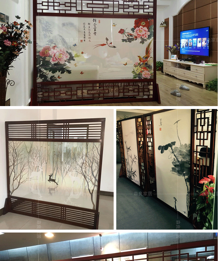Bắc Âu và Mỹ phong cách hiện đại tối giản di động gấp màn hình phân vùng màn hình gấp phòng khách hiên phòng ngủ văn phòng lá chuối - Màn hình / Cửa sổ bình phong gỗ hiện đại