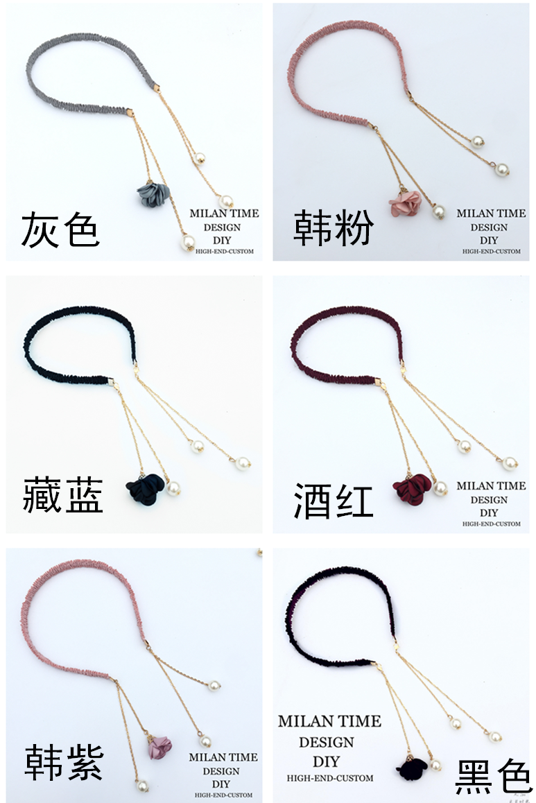 Hàn quốc phiên bản của hoa ngọc trai sao phụ kiện tóc tassel pendant fake bông tai kẹp tóc headband Hàn Quốc ngọt đơn giản headband