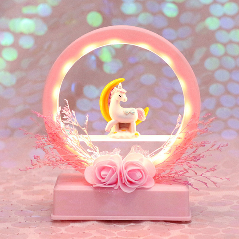 ins Wind Unicorn Night Light Music Box Music Box Music Box graduation to send girlfriends children birthday gifts