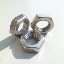 304 Stainless steel hexagon fine tooth thin nut fine tooth nut M4M5M6M7M8M9*1*0 5*0 75