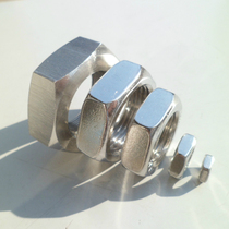 304 Stainless steel hexagon fine tooth thin nut nut M15M16M17M18*1*1 5*1 25*2*1 75