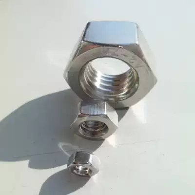 304 stainless steel hexagonal fine tooth nut Fine tooth nut M6M8M10M12*1*0 75*1 25*0 5*1 5