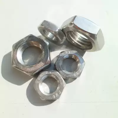 304 stainless steel hex fine thin nuts (chamfered) M10M11M12M13M14 * 1*0 75*1 25*1 5*0 5
