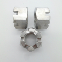 304 Stainless steel hexagon slotted nut Groove nut GB6181 M22M24M27M30M33*1 5*2