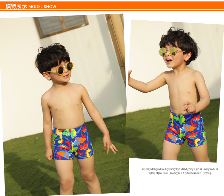 Bé trai mới bơi thân quần hoạt hình quần short boxer khô nhanh trong bé trai bé trai đi biển bé trai chia đồ bơi do boi cho be