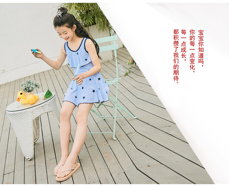 Áo tắm cho trẻ em Công chúa Xiêm Dresser Boxer Cô gái dễ thương Sinh viên Big Boy Áo tắm cho bé gái 12-15 tuổi - Bộ đồ bơi của Kid đồ bơi cho bé 1 tuổi