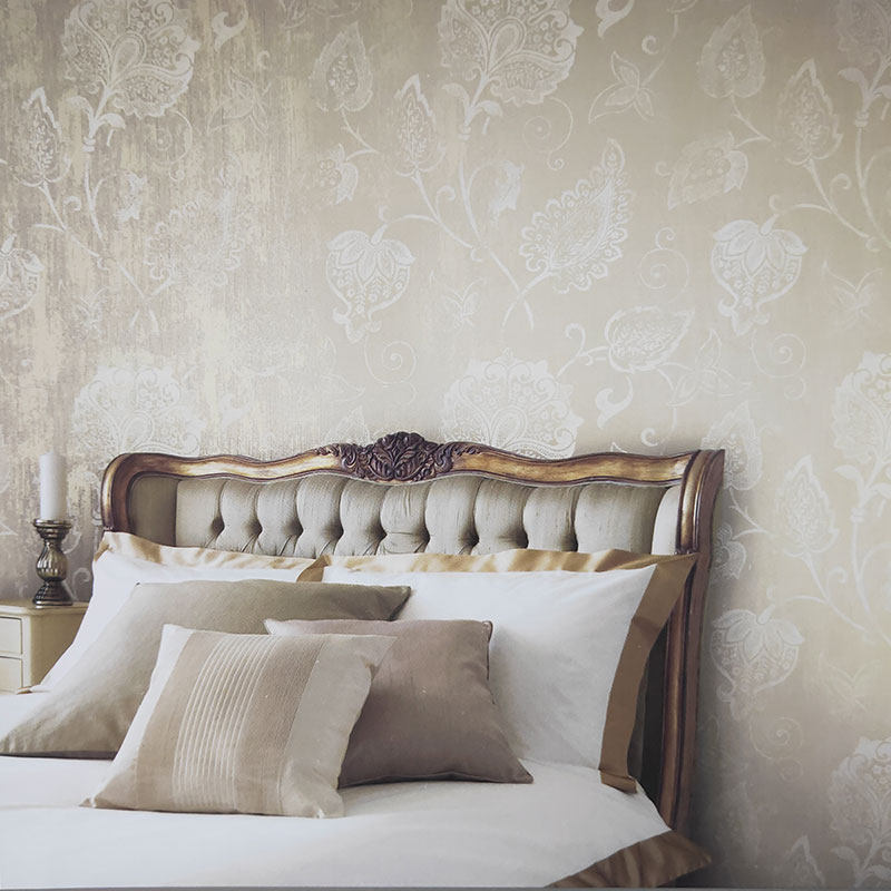 American imported high-end non-woven wallpaper home American minimalist modern bedroom living room printing wallpaper