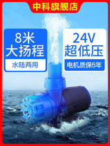  Zhongke fish tank variable frequency water pump Silent fish tank submersible pump Large flow fish pond pump amphibious fish tank filter pump