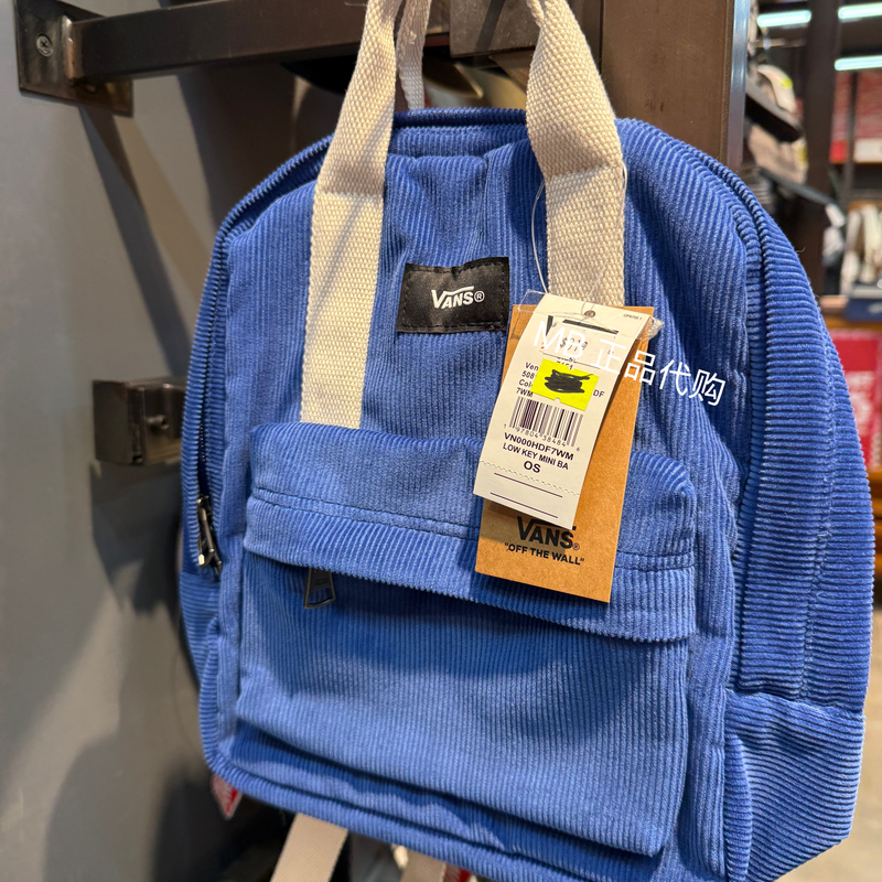 Vans Black and Blue Checkerboard Backpack Small School Bag Vn000Hdfy28 Vn000Hdf7Wm