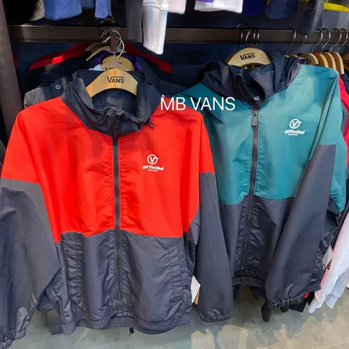 VANS Vans, демисезонная ретро спортивная куртка подходит для мужчин и женщин с капюшоном