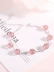 Sáng tạo đôi dâu tây pha lê 925 sterling bạc vòng đeo tay nữ tính khí Hàn Quốc nhỏ tươi ngọt ngào đồ trang sức sinh nhật Vòng đeo tay Clasp