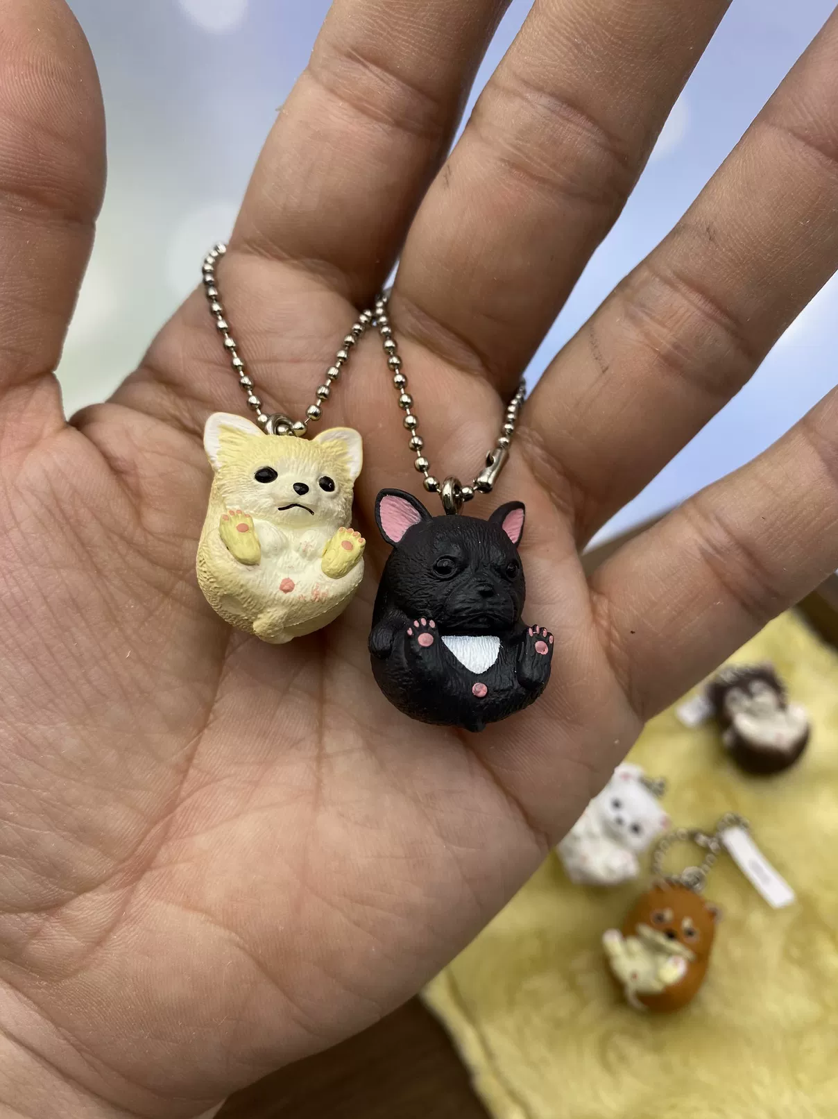 Подлинный TAKARA TOMY Bobo Dog Rolling Puppy Puppy Pendant Gacha Spot