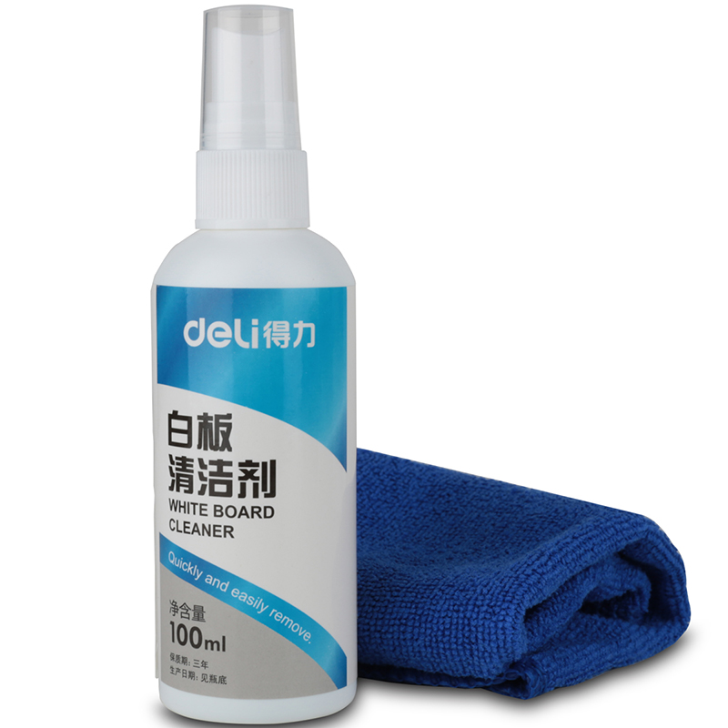 Deli whiteboard cleaner 7859 cleaning liquid cleaning liquid 100ml waterbased whiteboard pen