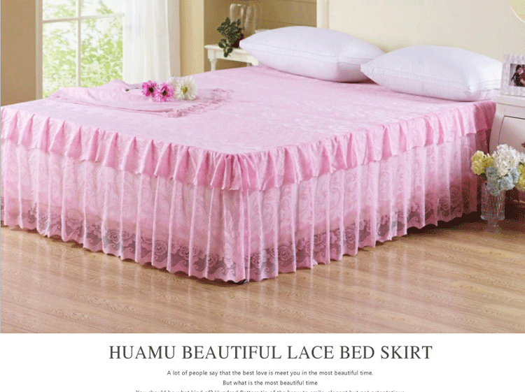 Sudi Hàn giường công chúa bedspread váy ren một mảnh tấm bìa bảo vệ 1.8x2.0x2.2m mùa hè - Váy Petti 	chân váy giường