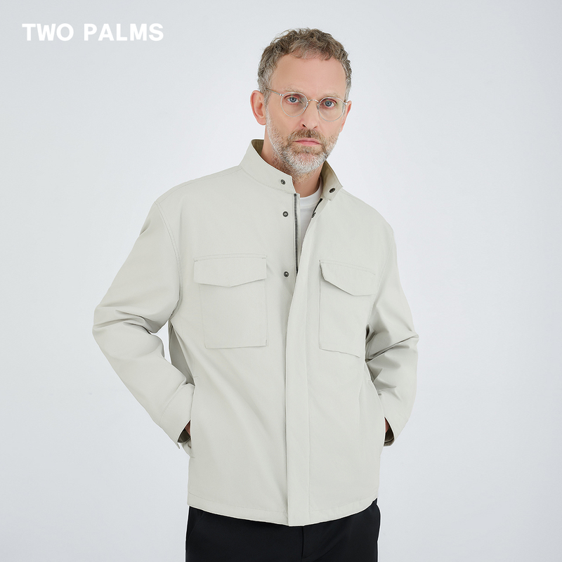 Two Palms Japanese Brand Primeflex British Style Harrington Casual Workwear Jacket for Men Spring and Autumn