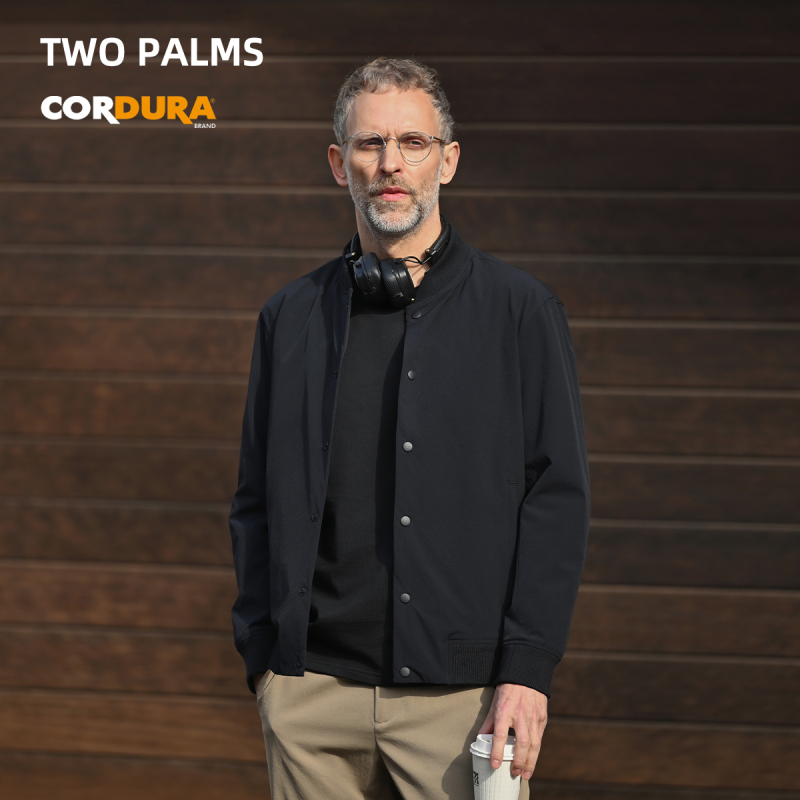 Two Palms Japanese Brand Cordura Anti-Wrinkle and Wear-Resistant Soft Shell Pilot Jacket Men's Baseball Jacket Spring and Autumn