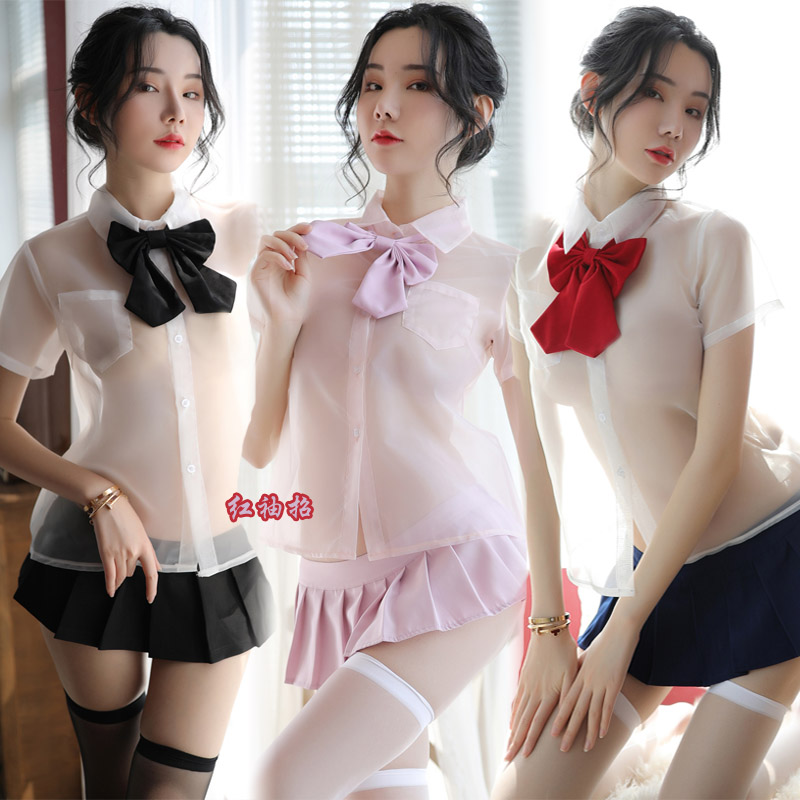 Private Room Teenage Girl Uniform Seduction Day Department Transparent Sailor Shirt Soft-girl Maid Spice Woman Dress Sexy Fairy Skirt