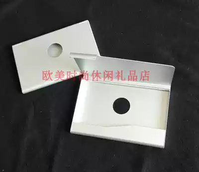 Aluminum business card holder Men's business aluminum business card box office simple metal creative female stainless steel business card holder