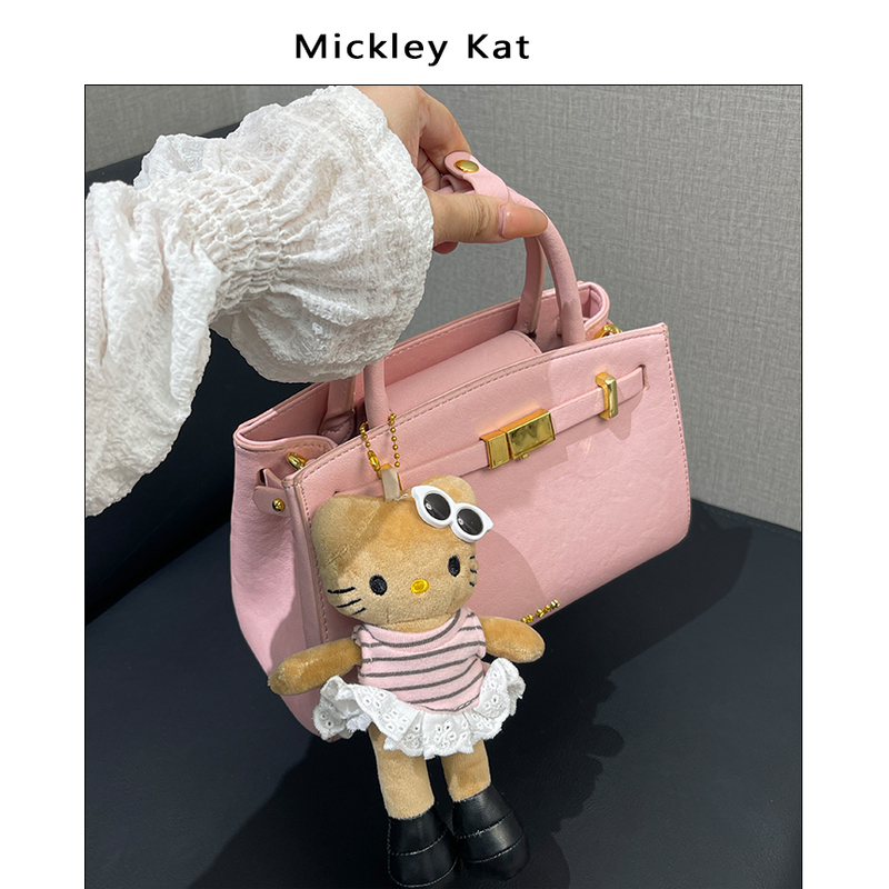 Mickleykat Women's Bag Niche Simple Kelly Bag Women's 2026 New High-End Style Shoulder Crossbody Handbag Mickleykat Women's Bag Niche Simple Kelly Bag Women's 2026 New High-End Style Shoulder Crossbody Handbag