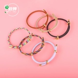 Красочная стальная проволка, оберег на день рождения, регулируемый браслет из красной нити с аксессуарами с бусинами, DIY