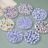 Керамические смешанные сине-белые бусины, материал, аксессуар