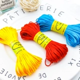 Плетеный оберег на день рождения ручной работы, браслет из красной нити, плетеное ожерелье из шнура, 20м