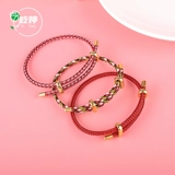 Красочная стальная проволка, оберег на день рождения, регулируемый браслет из красной нити с аксессуарами с бусинами, DIY