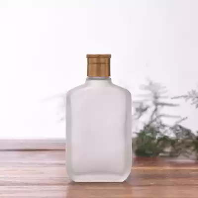 Factory direct sales private customization 100ml two or two medicine wine rice wine fruit wine vase frosted high-quality glass socket bottle