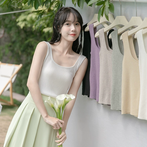 Осенняя майка топ, дизайнерский трикотажный бюстгальтер-топ, короткий свитер