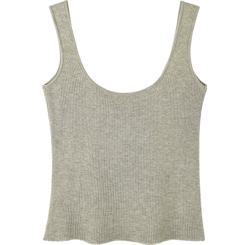 Осенняя майка топ, дизайнерский трикотажный бюстгальтер-топ, короткий свитер