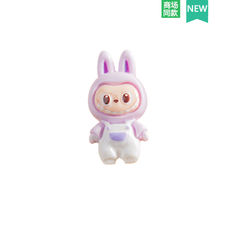 洞洞鞋新潮流：泡泡玛特拉布布鞋花，绿色Labubu鞋扣，CROCS适配，萌翻天！