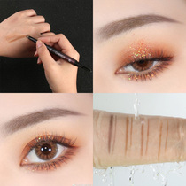 Dark coffee light coffee color eyebrow pencil small triangle head three-dimensional automatic rotation with eyebrow brush waterproof beginner easy-to-use gray
